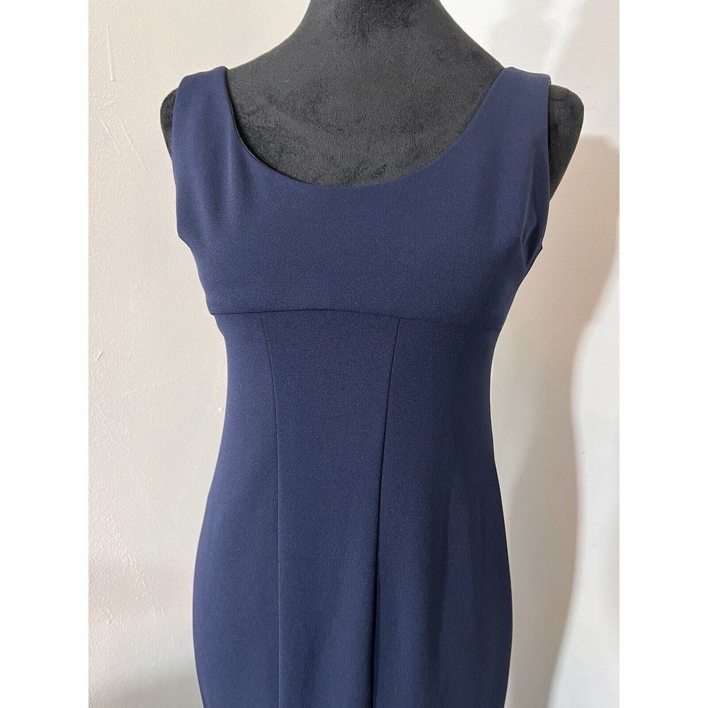 Katie May Los Angeles Navy Blue Scoop Neck Mermaid Gown Dress MSAK0083 Size 4